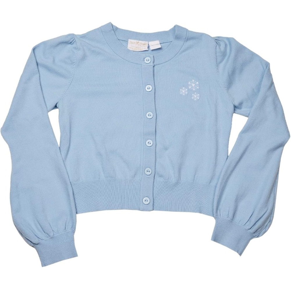 STITCH SHOPPE DISNEY WINTER MICKEY AND FRIENDS BALLOON SLEEVE CARDIGAN LARGE